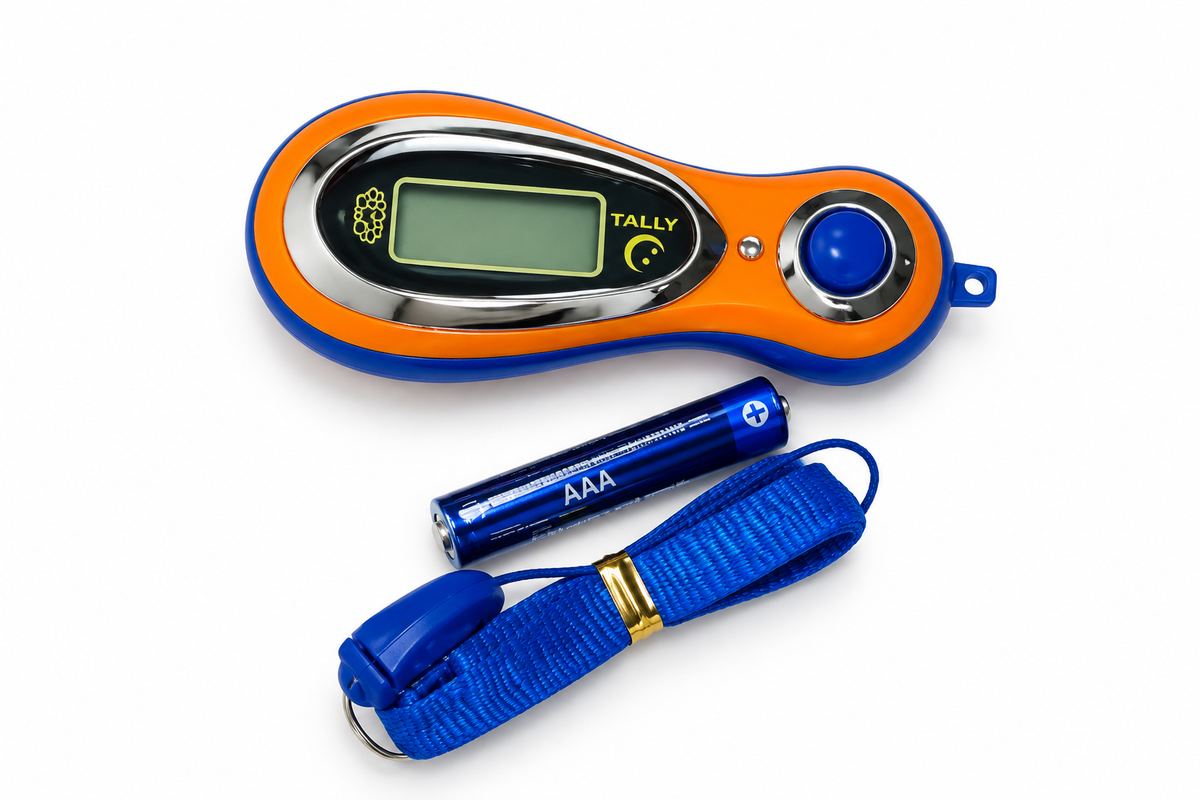 Digital Tasbeeh Counter SXH-51 – Handheld Electronic Zikr Counter with LCD Display, Battery & Strap