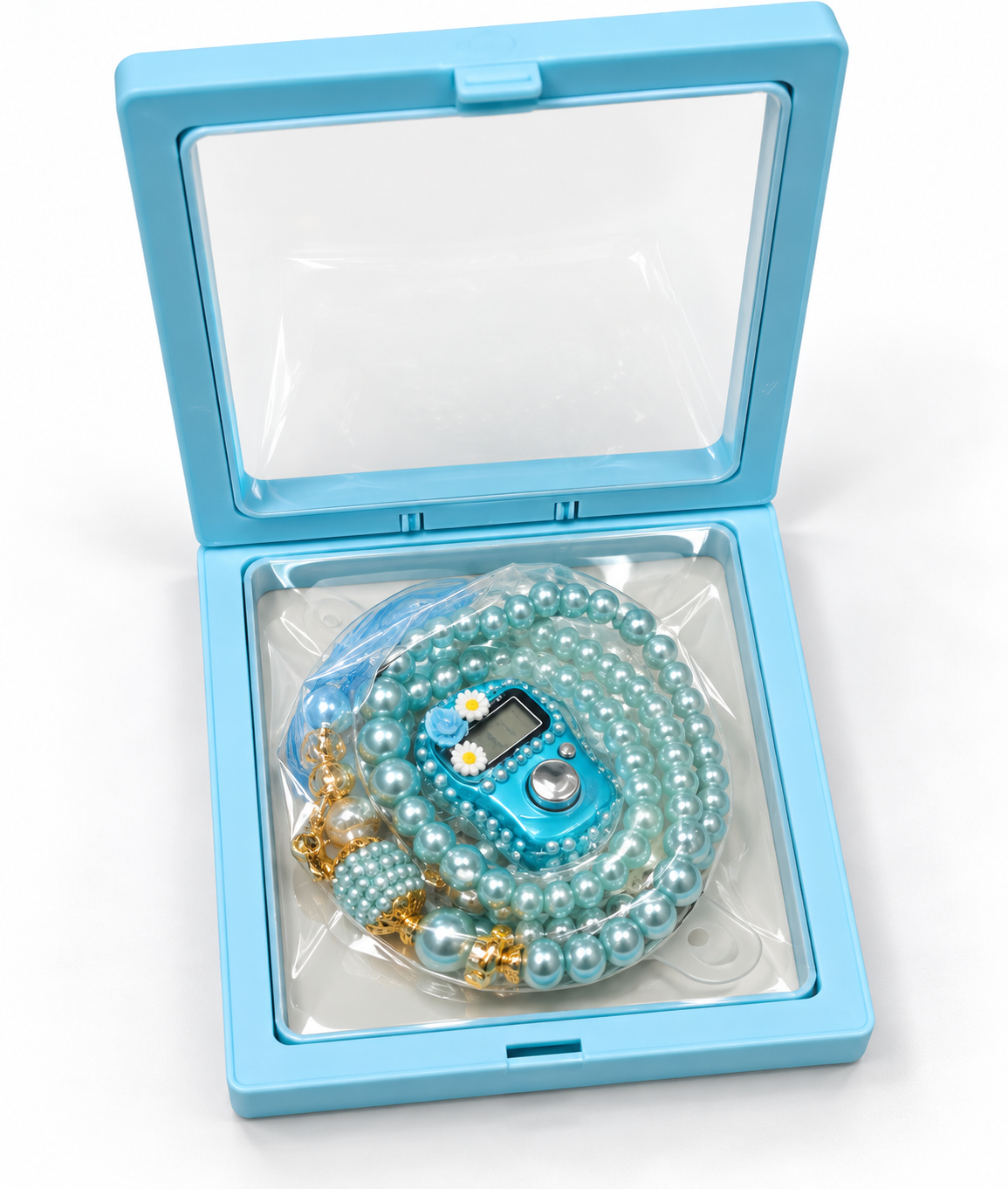 Luxury Pearl Tasbeeh Set with Digital Counter – Premium Islamic Gift Box - Pack or 6