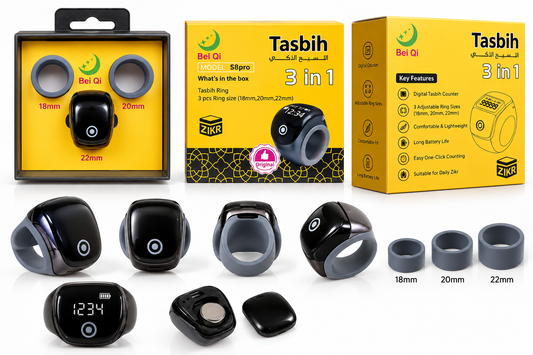 Bei Qi S8pro Smart Tasbih Ring | ZiqrKart