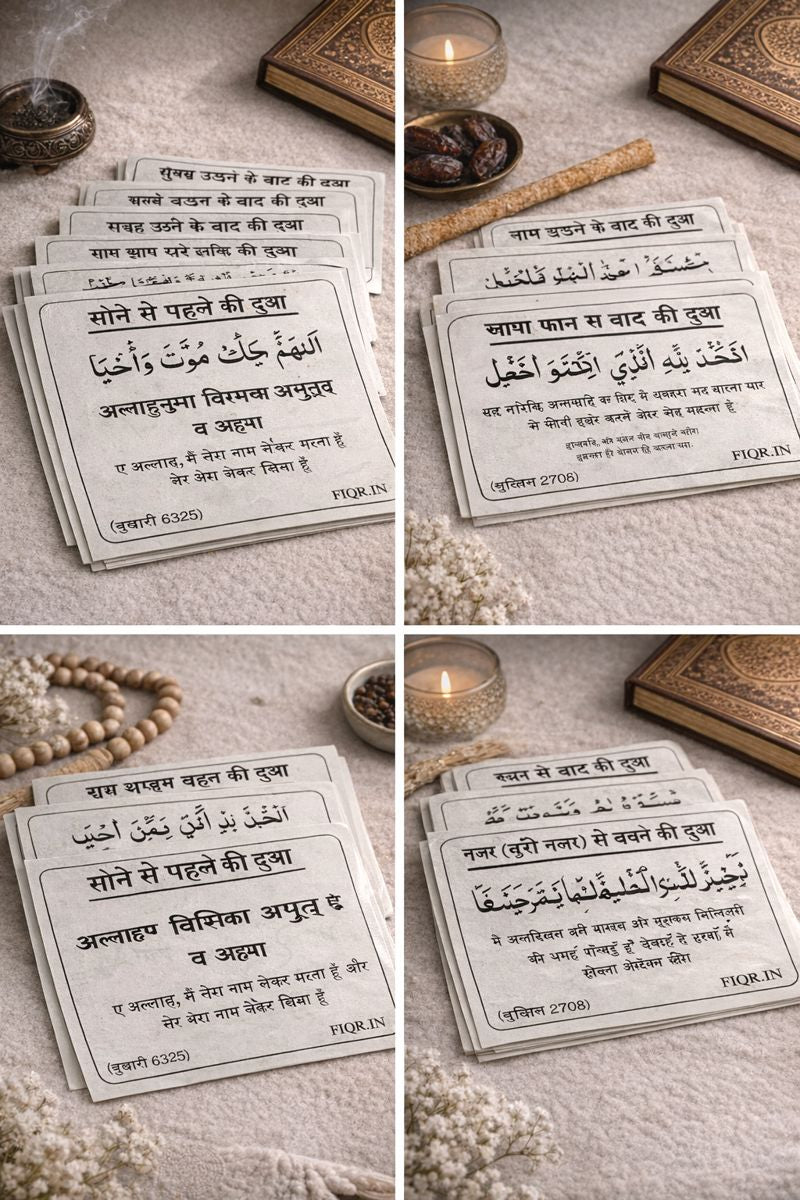 Hindi Dua Stickers (12 dua in a set)