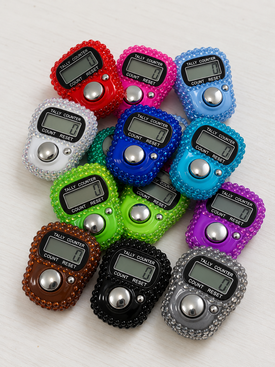 Rhinestone Digital Tasbih Counter - Pack of 12