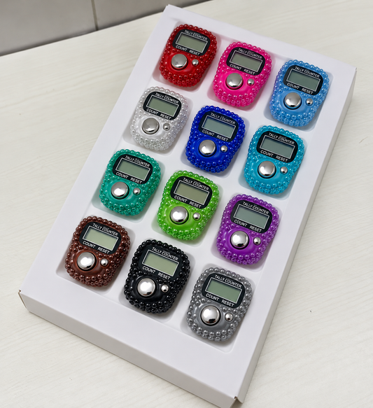 Rhinestone Digital Tasbih Counter - Pack of 12