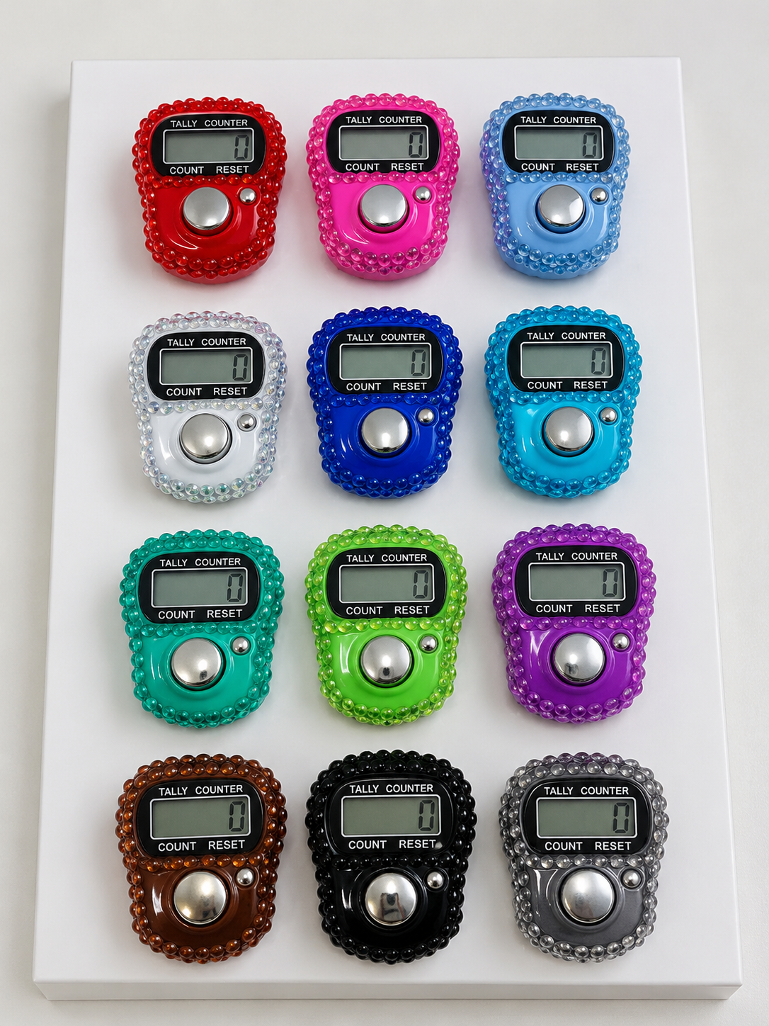Rhinestone Digital Tasbih Counter - Pack of 12