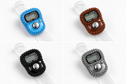 Rhinestone Digital Tasbih Counter - Pack of 12