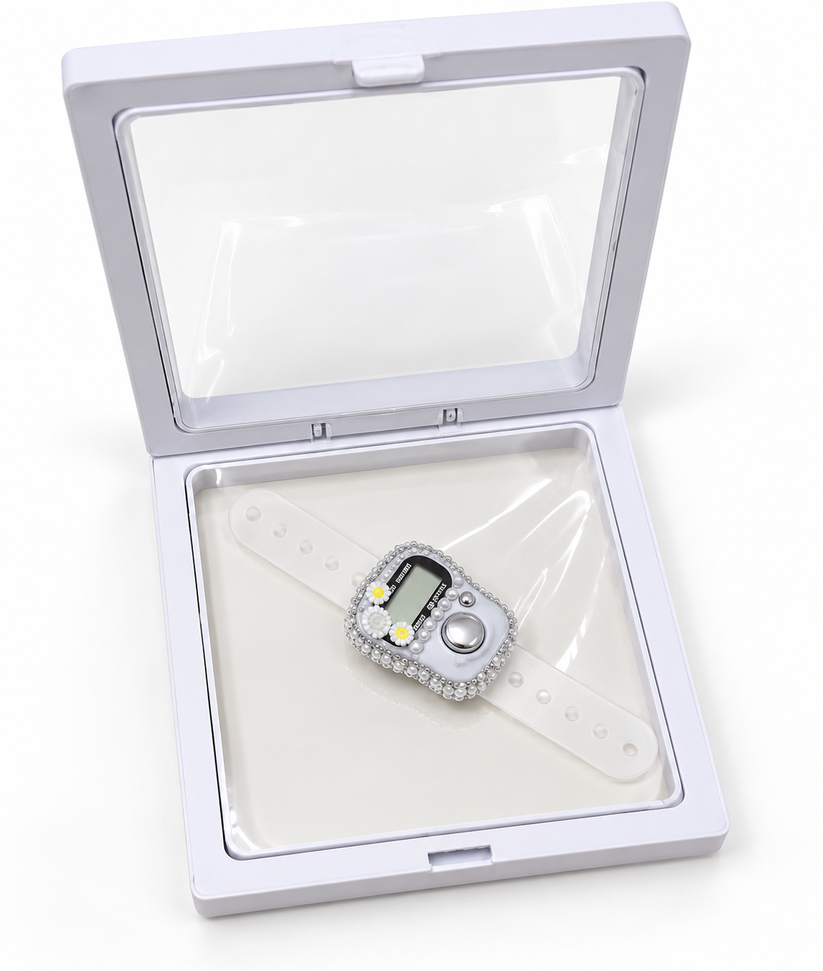 Luxury Pearl Tasbeeh Set with Digital Counter – Pack of 1