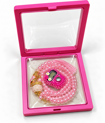 Luxury Pearl Tasbeeh Set with Digital Counter – Premium Islamic Gift Box - Pack or 6