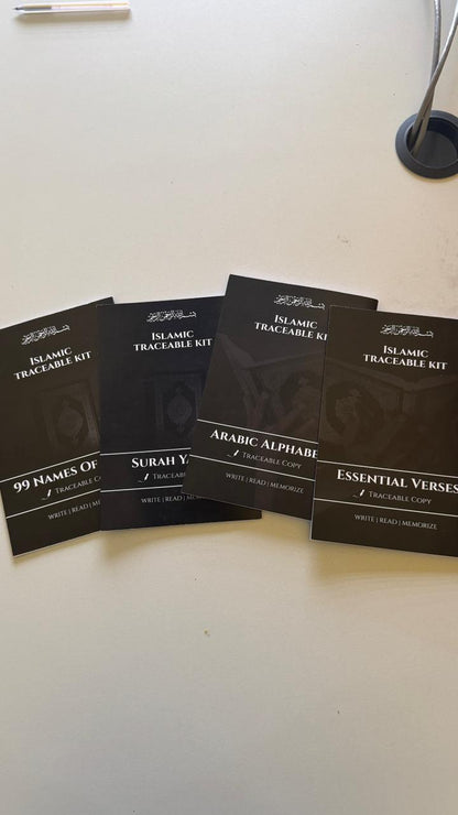 Hindi Dua stickers (12) + Traeable Kit Combo (4books + pencile + eraser)