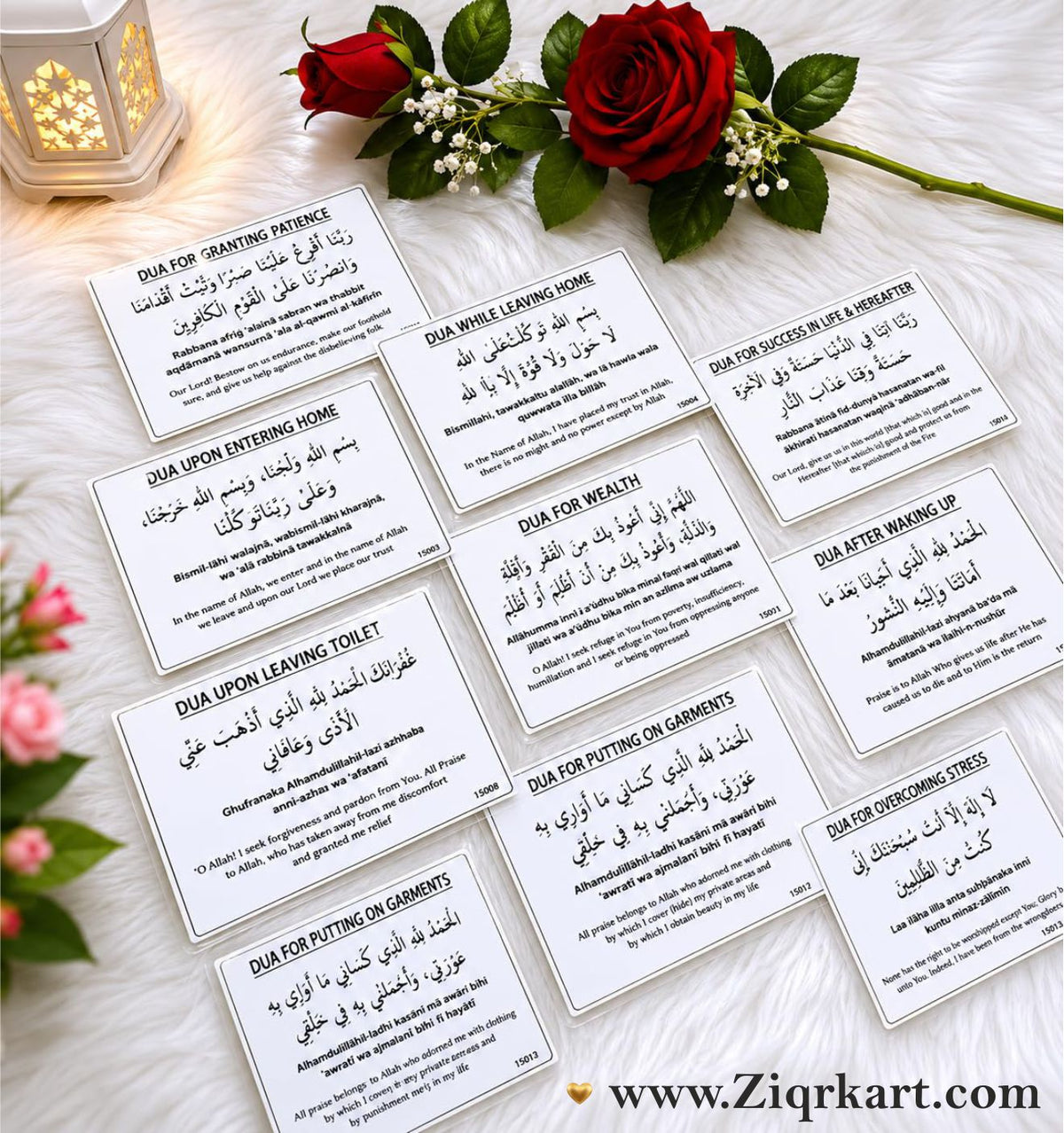 English Dua Stickers (15 dua in a set)