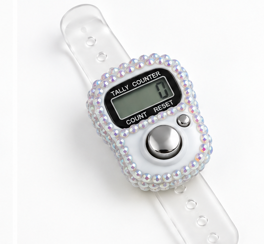 Rhinestone Digital Tasbih Counter-Pack of 1