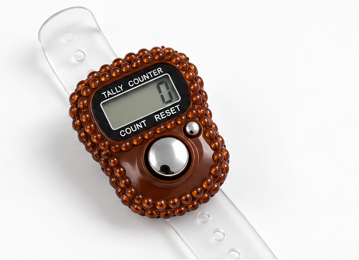 Rhinestone Digital Tasbih Counter-Pack of 1