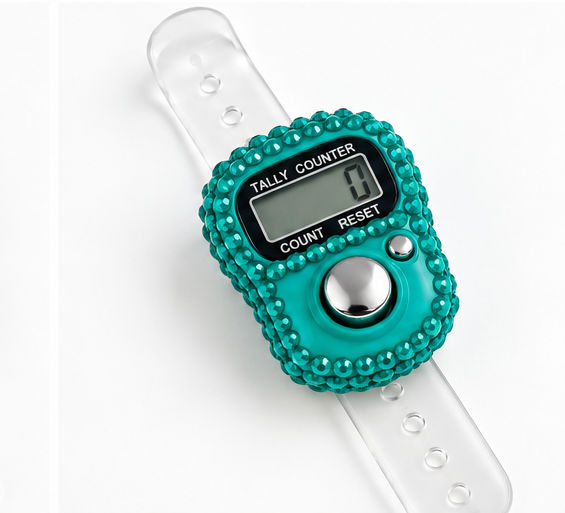 Rhinestone Digital Tasbih Counter-Pack of 1