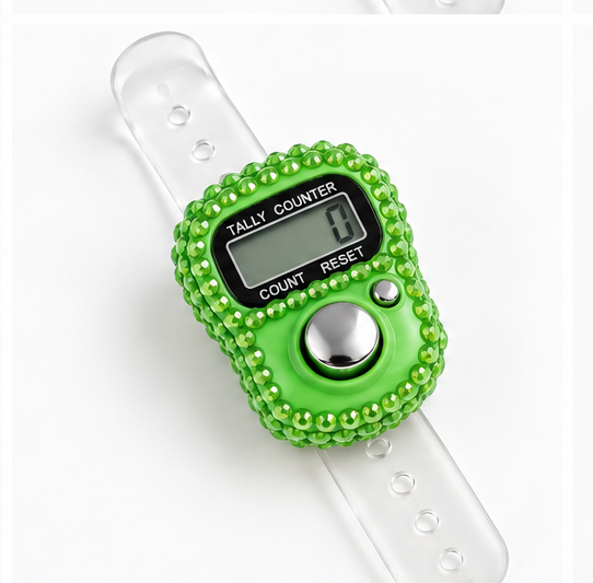 Rhinestone Digital Tasbih Counter-Pack of 1