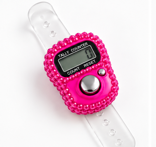Rhinestone Digital Tasbih Counter-Pack of 1
