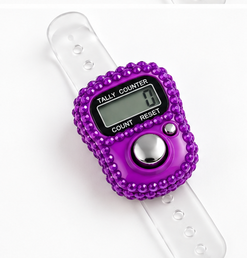 Rhinestone Digital Tasbih Counter-Pack of 1